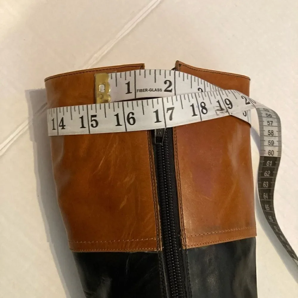 ‎LA Mundial Dress Boots, tan and black,